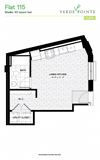 Flat 115 Floorplan Flat 115 Floorplan at Verde Pointe
